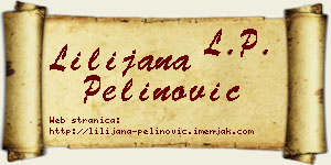 Lilijana Pelinović vizit kartica